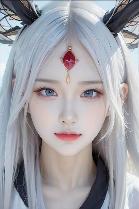 00343-1728624547-face lighting,bright backlight,super high resolution,best quality,Photos,4k,(Realistic_1.2),huiye,1girl,(the third eye_1.2),horn.png